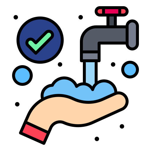 Hand wash Flatart Icons Lineal Color icon