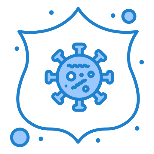 coronavirus Generic Blue Icône