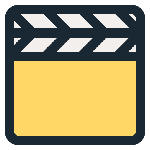 Clapperboard Generic Outline Color icon