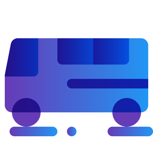 バス Generic Flat Gradient icon