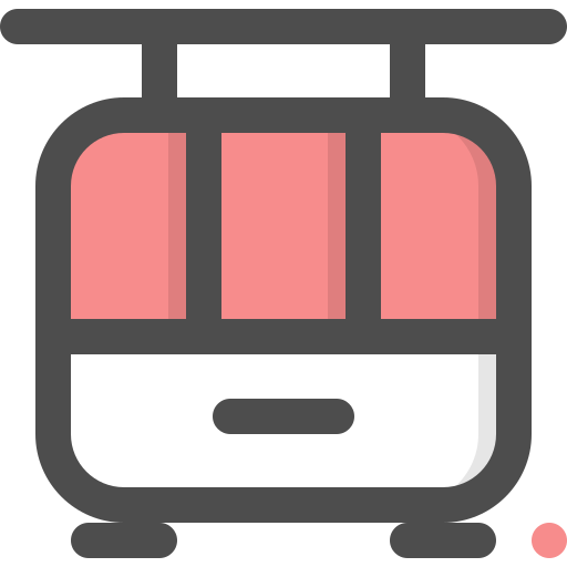 ケーブルカー Generic Outline Color icon