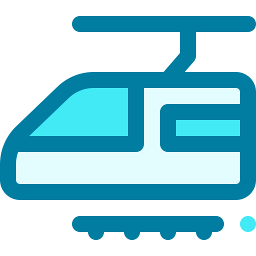 pociąg elektryczny Generic Blue ikona