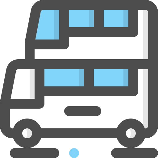dwupoziomowy autobus Generic Outline Color ikona