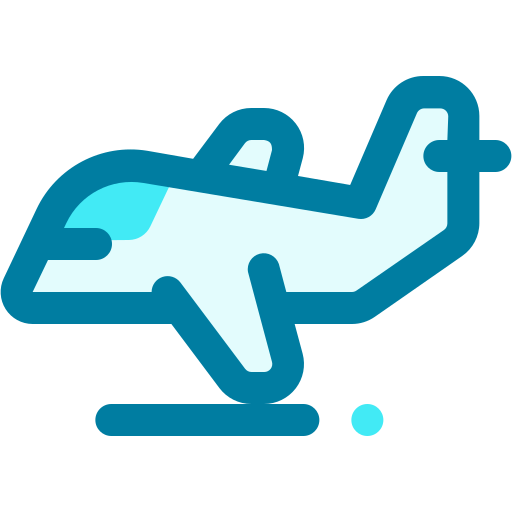 Plane Generic Blue icon
