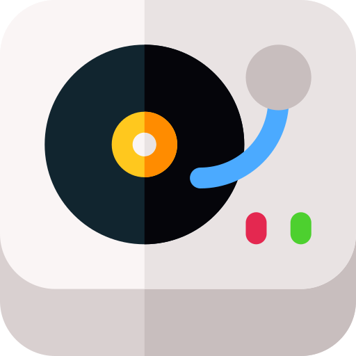 Turntable Basic Rounded Flat icon