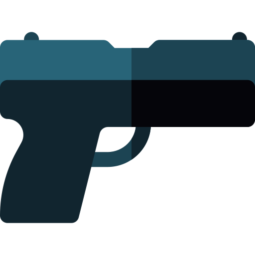 Gun Basic Rounded Flat icon