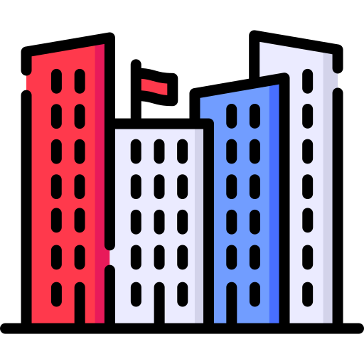 edificio Special Lineal color icono