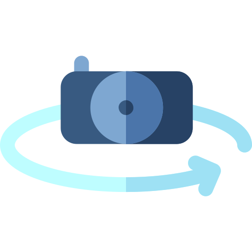 cámara 360 Basic Rounded Flat icono