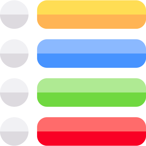 棒グラフ Basic Rounded Flat icon