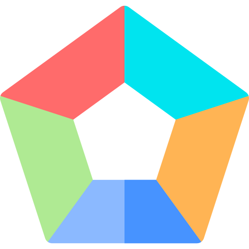 hexagon Basic Rounded Flat icon