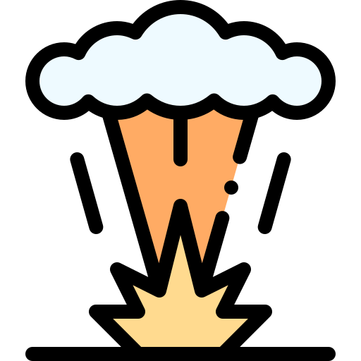 explosão Detailed Rounded Lineal color Ícone