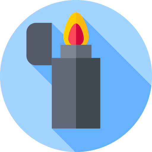 Fire lighter Flat Circular Flat icon