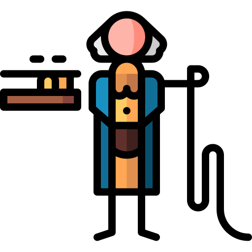samuel morse Puppet Characters Lineal Color icon
