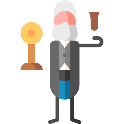 Alexander graham bell Puppet Characters Flat icon
