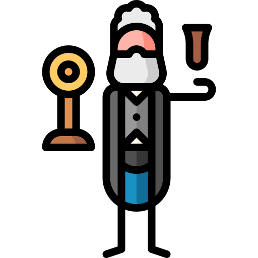 alexander graham bell Puppet Characters Lineal Color icon
