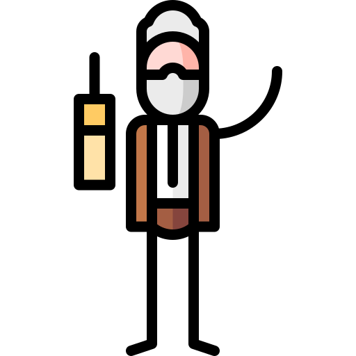 Mobile phone Puppet Characters Lineal Color icon