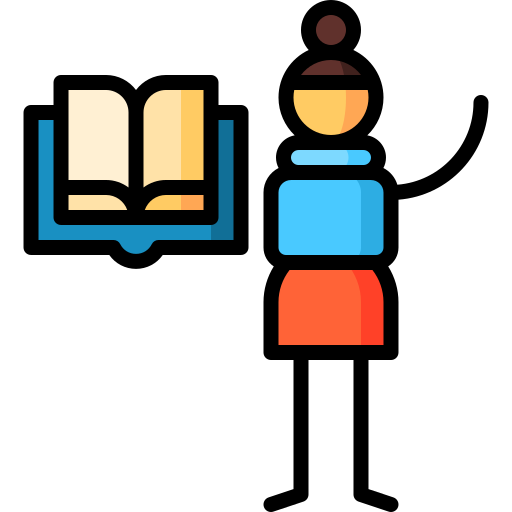 Open book Puppet Characters Lineal Color icon