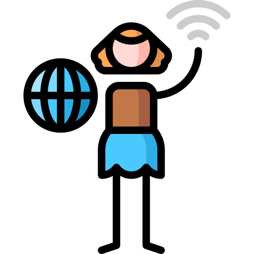 internet Puppet Characters Lineal Color icon