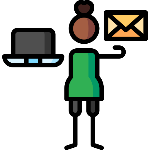 email Puppet Characters Lineal Color Icône