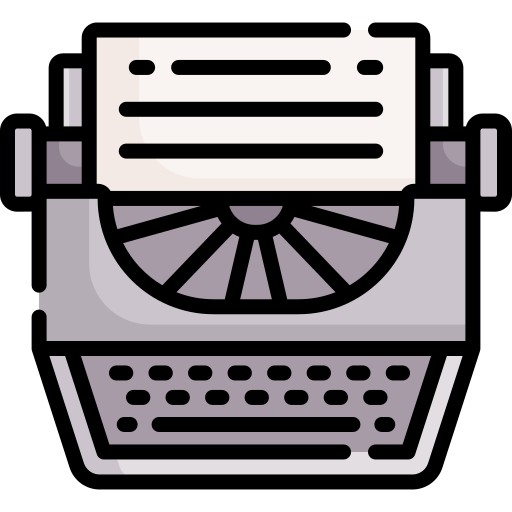 Пишущая машинка Special Lineal color иконка