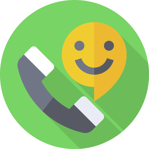 Phone call Flat Circular Flat icon