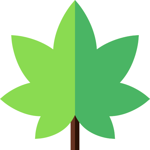 Marijuana Basic Straight Flat icon