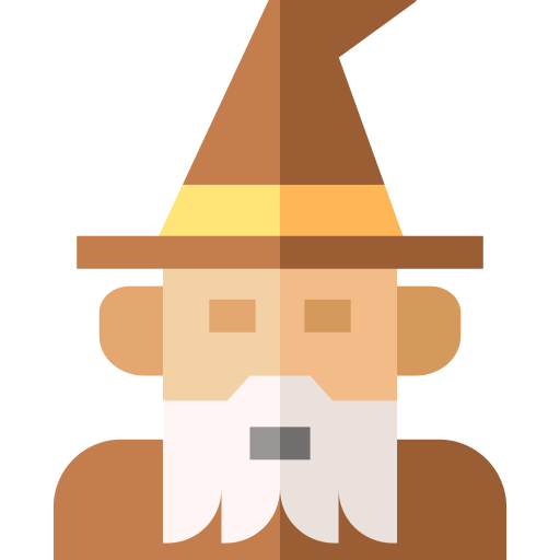 Wizard Basic Straight Flat icon
