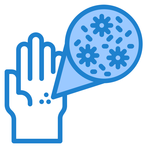 coronavirus srip Blue icono