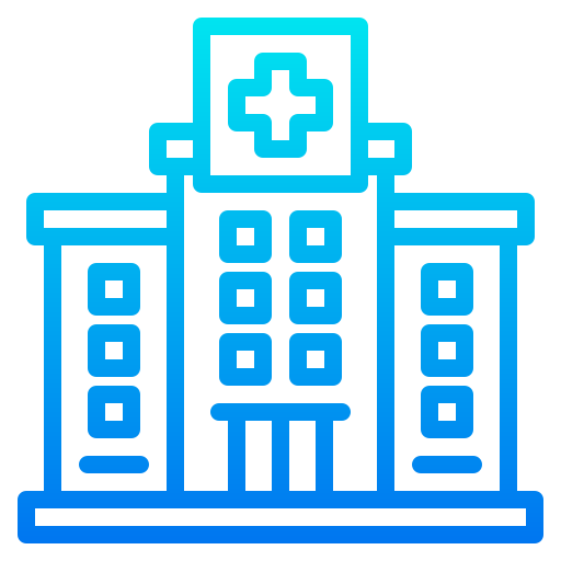 Hospital srip Gradient icon