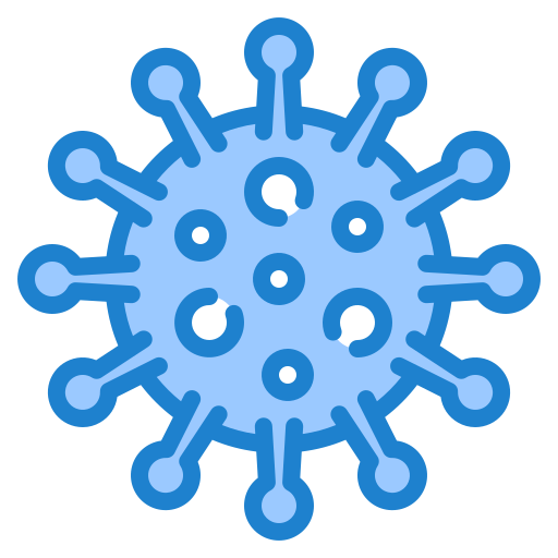 korona wirus srip Blue ikona