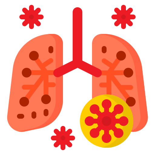 Lung srip Flat icon