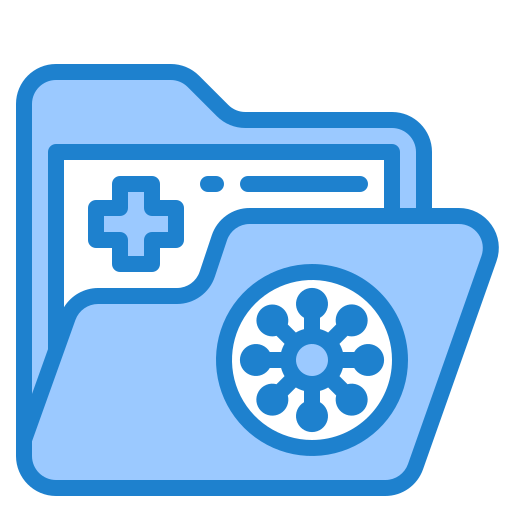 Folder srip Blue icon