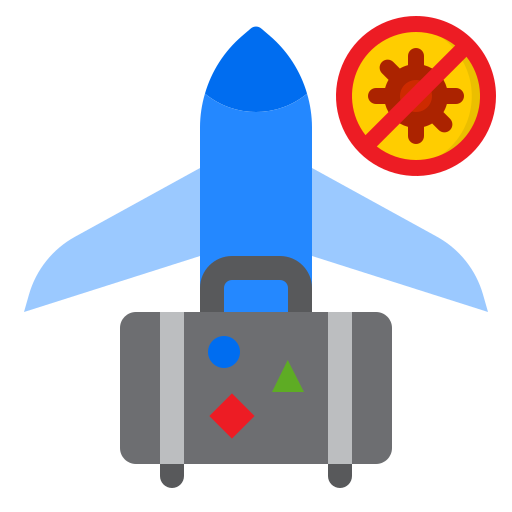 Airplane srip Flat icon