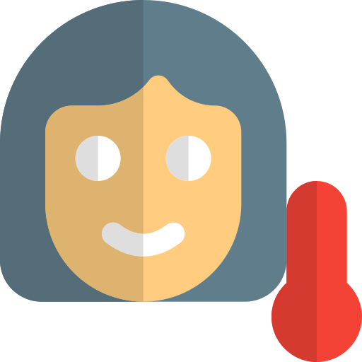 Thermometer Pixel Perfect Flat icon