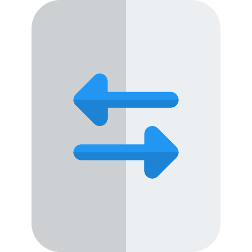 File transfer Pixel Perfect Flat icon