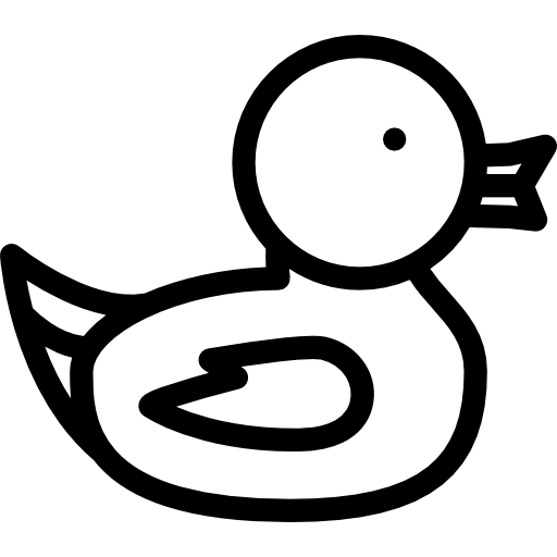 canard Coloring Lineal Icône