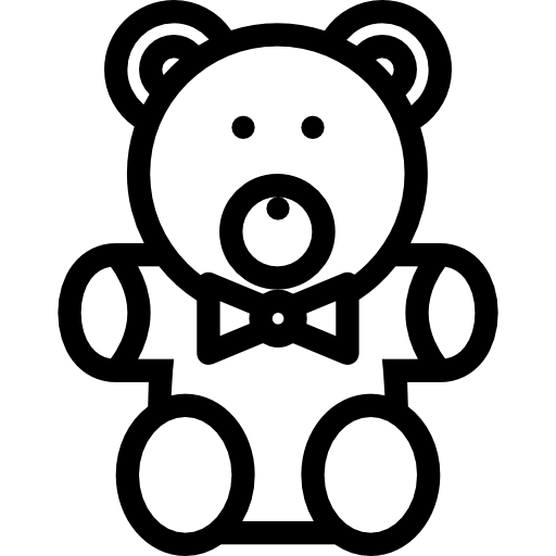 teddybär Coloring Lineal icon