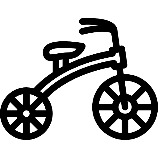 세발 자전거 Coloring Lineal icon