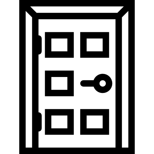 Door Coloring Lineal icon