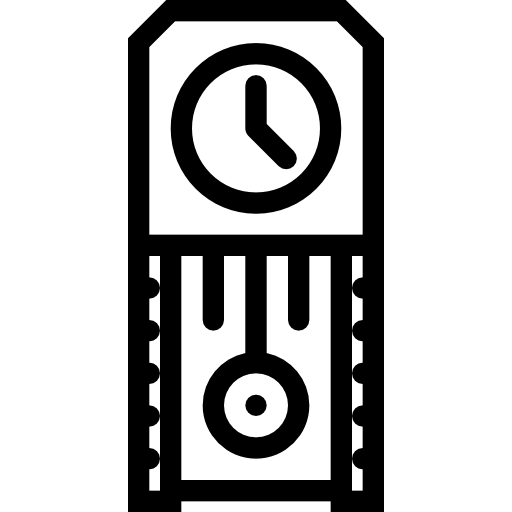 Clock Coloring Lineal icon