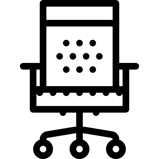 chaise de bureau Coloring Lineal Icône