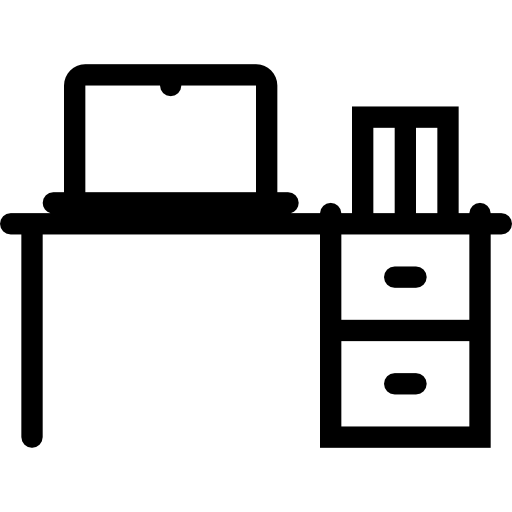 Desk Coloring Lineal icon