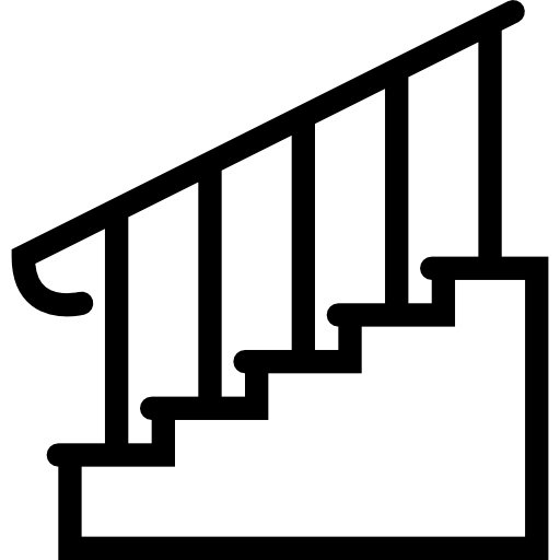 Stairs Coloring Lineal icon