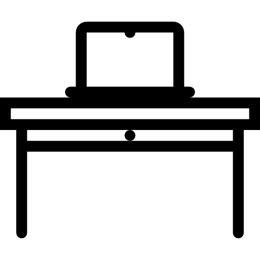 Desk Coloring Lineal icon
