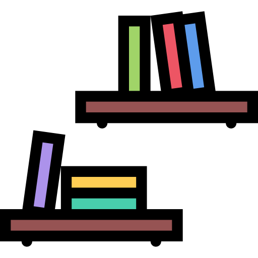 boekenplanken Coloring Color icoon