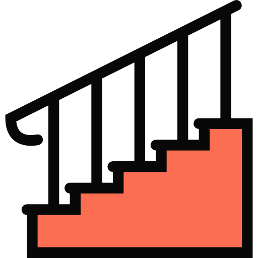 escaliers Coloring Color Icône