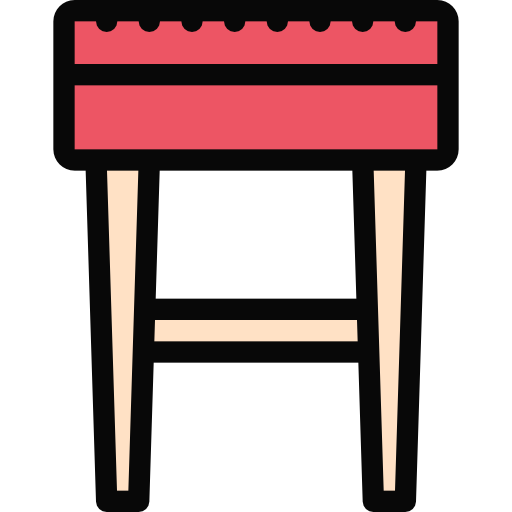 tabouret Coloring Color Icône