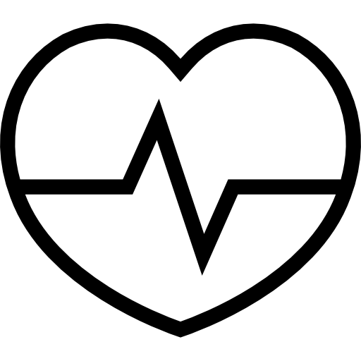 cardiogramme Coloring Lineal Icône