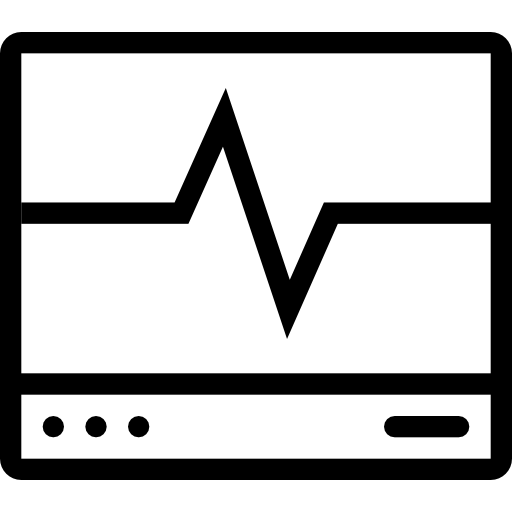 Cardiogram Coloring Lineal icon