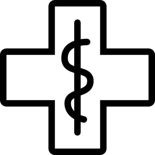 Hospital Coloring Lineal icon